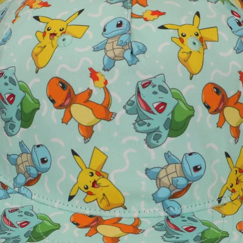 Vista 5 de Bioworld Sombrero de Snapback sublimado de personaje Pokemon, Multi