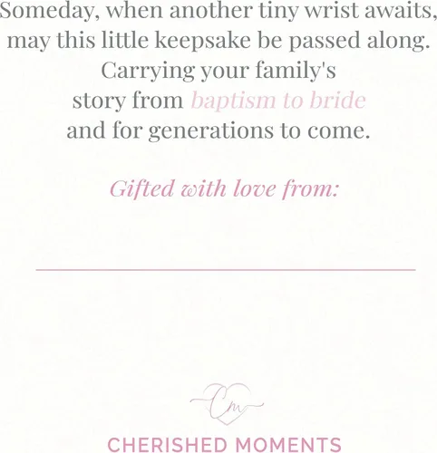 Vista 6 de Cherished Moments Baptism to Bride Bracelet .925 Silver or 14K Gold-Plated Dorado