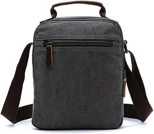 Vista 2 de mygreen Bolso bandolera pequeño de lona para el hombro, bolsa de trabajo
