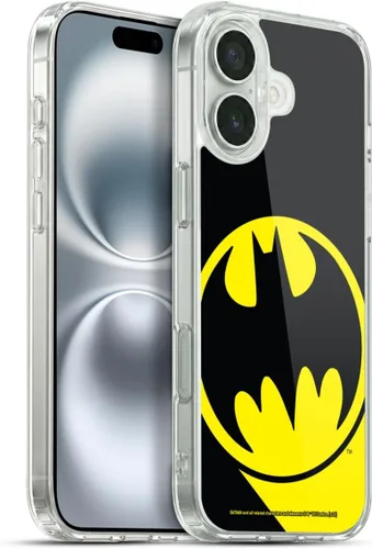 Vista 157 de Head Case Designs Funda de gel con licencia oficial de Batman DC Comics Bat Signal Logos [protección de grado militar] compatible con Apple iPhone 7