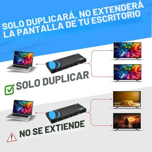 Vista 4 de OREI UltraHD 4K @ 60 Hz 1 X 4 HDMI Splitter 1 entrada 4 salidas 4 puertos 4: 8-Bit - HDMI 2.0, HDCP 2.0, 18 Gbps, EDID, Duplicar / Reflejar