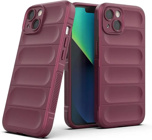 Vista 5 de Funda protectora para iPhone 13, a prueba de golpes, silicona suave al tacto para iPhone 13, antiarañazos, azul