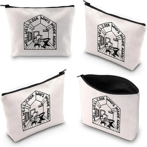 Vista 6 de BLUPARK Bolsa de maquillaje inspirada en el cantante, regalo de letras de música para cantantes, regalo para fanáticos del cantante, regalo