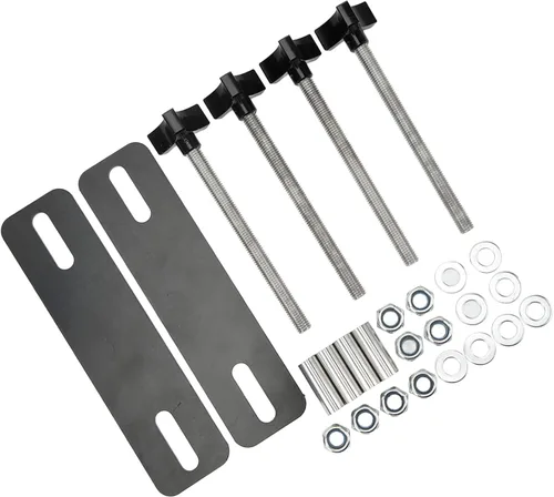 Vista 8 de Luqeeg Kits de pasadores de montaje para tablas de tracción, kit de montaje de tabla de tracción con placa base de acero resistente para pistas