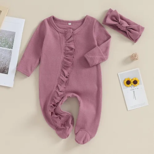 Vista 3 de Twopumpkin Trajes para recién nacidos, mameluco de punto, mameluco para recién nacido, traje para recién nacido, ropa neutra de género