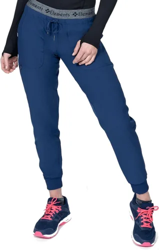 Vista 3 de Conjunto de uniforme médico para mujer, con 7 bolsillos, elástico en 4 direcciones, para enfermera, dentista, Elements Select ES2956