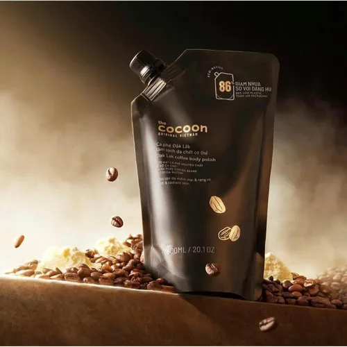 Vista 9 de Cocoon Original Vietnam Dak Lak Coffee Body Scrub 20.3 fl oz / 20.3 fl oz – Esmalte corporal exfoliante con posos de café, manteca de cacao y Body