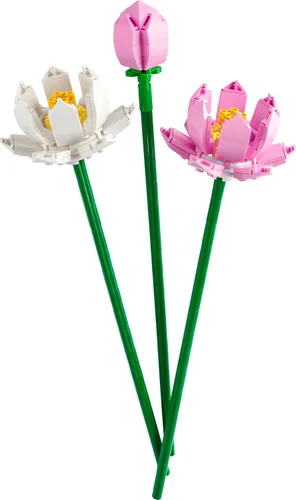 Vista 2 de LEGO Flor de loto – Juguete de construcción para niños, niñas y niños, a partir de 8 años – Flores de loto artificiales para decoración y exhibición