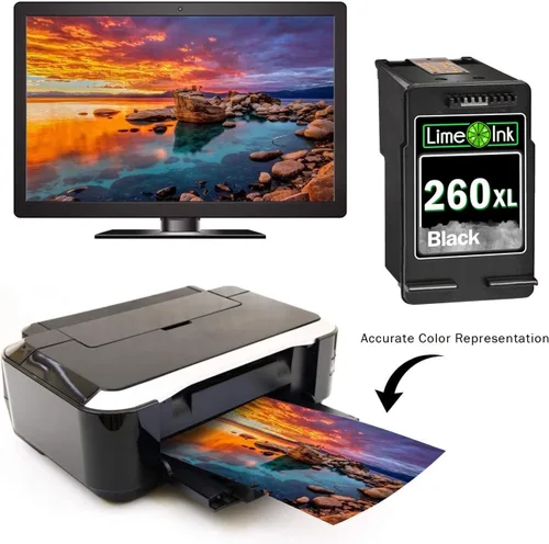 Vista 4 de Limeink Cartucho de tinta compatible para Canon 260 Cartucho de tinta negro 260XL para Canon TS6420 TS6400 PG-260 Pixma TS5320 TS5300