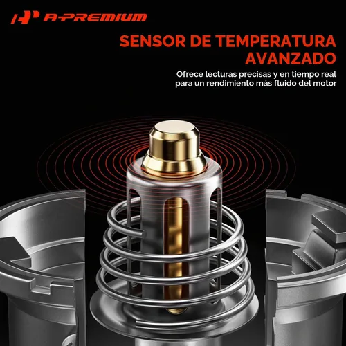 Vista 4 de A-Premium Conjunto de Carcasa de Termostato de Refrigerante de Motor con Junta Compatible con Mercedes-Benz C230 C250 C280 C300 C350 E280 E350 ML350