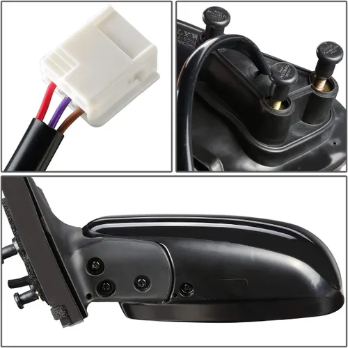 Vista 3 de DNA Motoring OEM-MR-TO1320213 - Espejo de puerta lateral izquierda con estilo de fábrica compatible con Toyota Prius 01-03