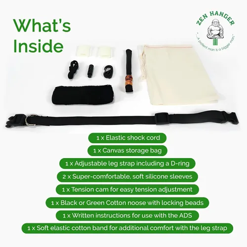 Vista 3 de Zen Hanger Estirador de pene para todo el día (ADS) - Kit de dispositivo extensor de pene ajustable para ampliación