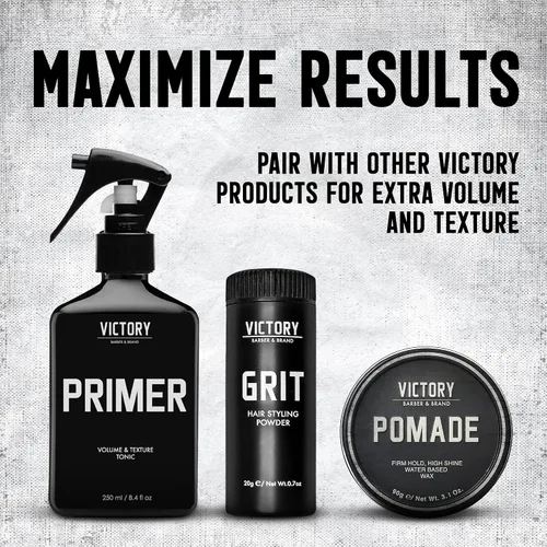 Vista 7 de Victory Barber & Brand Polvo de textura de grano para hombre, polvo para el cabello de peluquería fabricado en los Estados Unidos Polvo de peinado