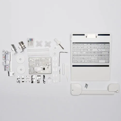 Vista 5 de Elna Elnita ef72 - Máquina de coser y acolchar con más de 10 pulgadas de espacio de costura plano de aluminio, 170 puntadas integradas, 2 alfabetos