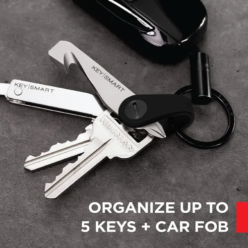 Vista 2 de KeySmart Mini Key Organizer Keychain Holder - Compact Key Holder for Keychain Key Case, Key Smart Key Holder, Attach Key Fob
