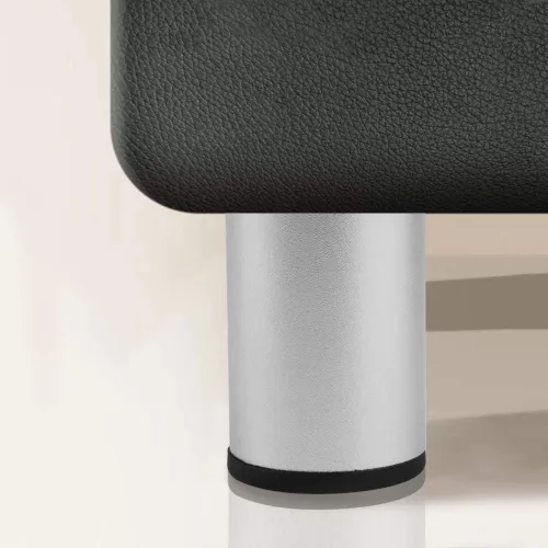 Vista 4 de TOVOT 4 patas redondas de 3 pulgadas para muebles, patas de sofá de aleación de aluminio, patas de metal resistentes para muebles, gabinetes y sofás
