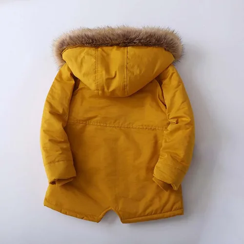 Vista 3 de WEONEDREAM Abrigos de invierno para niños y niñas, trajes cálidos para niños, chaqueta resistente al viento para niños de 1 a 8 años