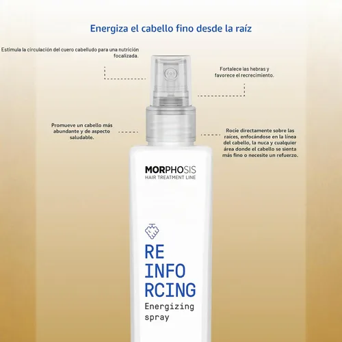 Vista 4 de Framesi Morphosis - Spray energizante reforzante, suero para el cuero