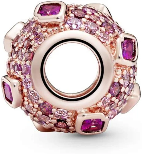 Vista 3 de PANDORA 788702C01 - Colgante de rosas con diseño de beso