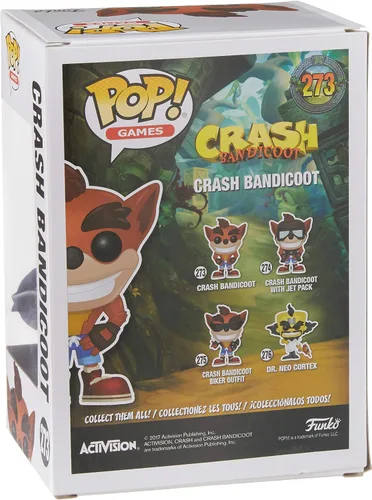 Vista 4 de Funko 0889698256438 Crash Flocked Exclu POP Figurines 3.9 in