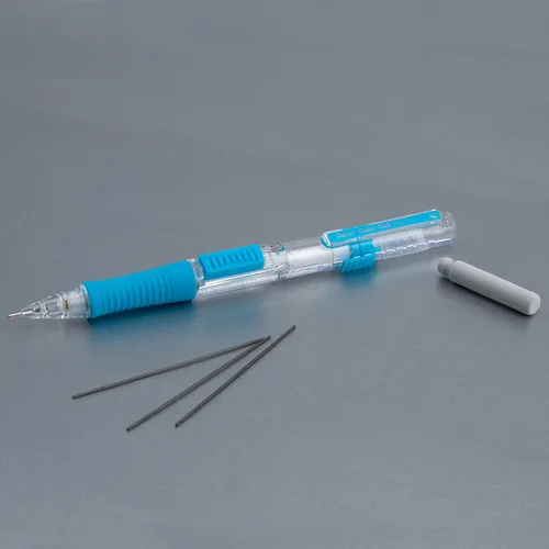 Vista 85 de Pentel QUICK CLICK - Portaminas mecánico (0.7mm), cuerpo verde, caja de 12 lápices (PD217D)