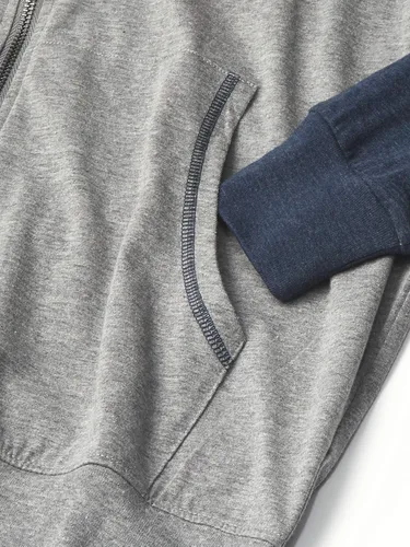 Vista 4 de Icon Sports Sudadera ligera con capucha para hombre de la Federación Mexicana de Fútbol Asociación con cremallera completa