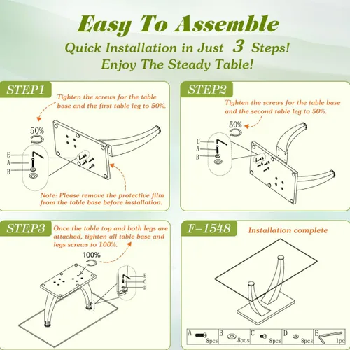 Vista 8 de Juego de mesa de comedor para 4, mesa de comedor de mármol sintético de 63 pulgadas con patas y base de acero inoxidable, sillas acolchadas