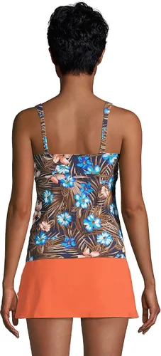 Vista 2 de Lands' End Traje de baño tipo tankini con aros para mujer
