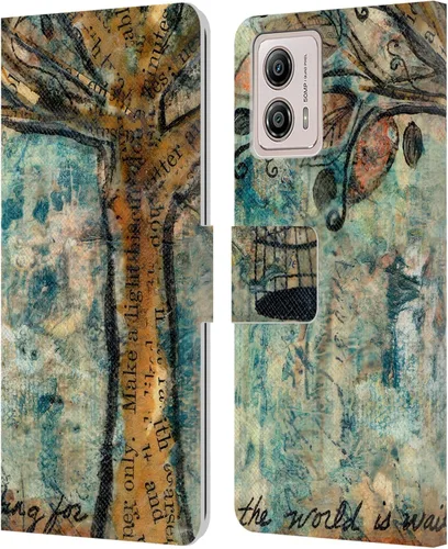 Vista 13 de Head Case Designs Officially Licensed Wyanne Half Light Nature 2 Leather Book Wallet Case Cover Compatible with Motorola Moto G53 5G