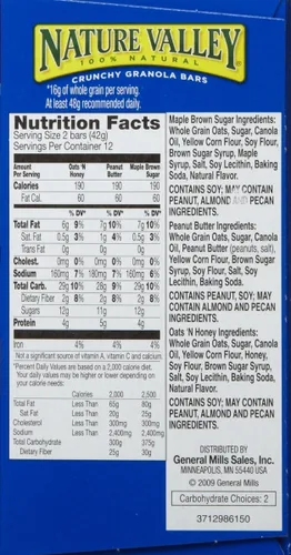 Vista 2 de Nature Valley Barras de granola crujientes, paquete variado - 0 - 17.8 oz - 24