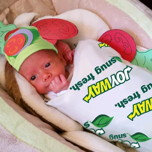 Vista 6 de Zadin Disfraz de Halloween para recién nacido, encantador disfraz de bebé niño o niña (0-6 meses), adorable y festivo para una primera experiencia