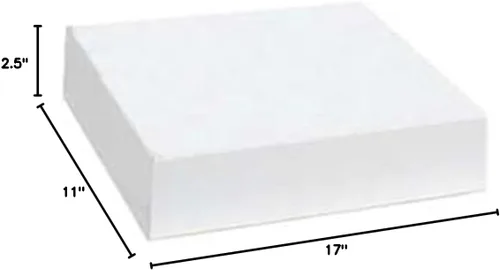 Vista 2 de Cajas de ropa blancas de 17 x 11 x 2 ½ pulgadas, caja de 50