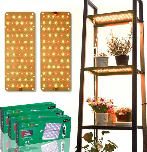 Vista 9 de Luz de cultivo para plantas de interior, luz regulable para plantas, 6/12/16H, tira de luces LED de crecimiento de espectro completo, paneles de luz