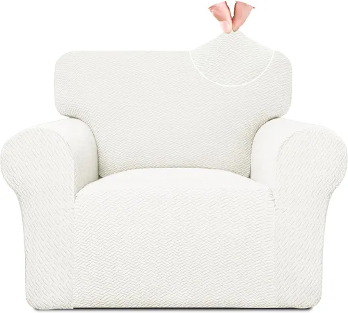 Vista 40 de Easy-Going Funda de sofá reclinable de jacquard elástico, suave de 4 piezas, con lazo elástico, protector de muebles lavable para niños, mascotas