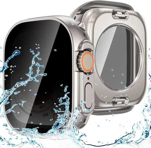 Vista 21 de Goton Funda impermeable con protección de privacidad compatible con Apple Watch, protector de pantalla de 40 mm para Series 6/5/4, SE 3/2/1