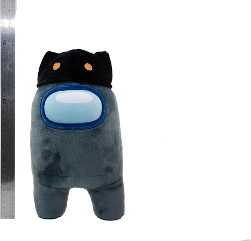 Vista 3 de YuMe Among Us Bean Shaped Plushies, Black, 10910_10918