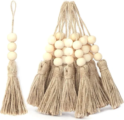 Vista 6 de Ganchos bohemios para cortina de ducha, anillos para decoración de baño, 12 piezas náuticas decorativas de acero inoxidable negro, resistentes a