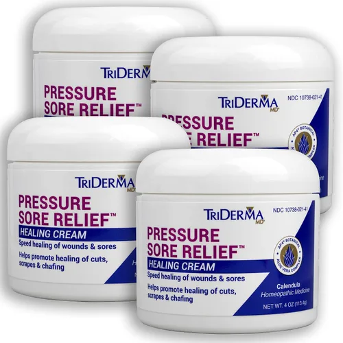 Vista 6 de Crema de Alivio y Curación de Úlceras por Presión TriDerma MD para Llagas de Cama, Úlceras por Presión, Curación de Heridas, Piel Abrazada y Úlceras