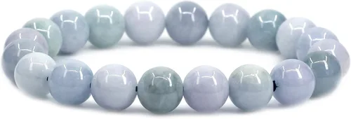 Vista 33 de Amandastone Pulsera elástica de cuentas redondas de 0.394 in con piedras preciosas naturales de 7 pulgadas Bloodstone africano