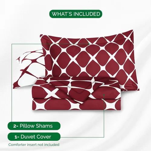 Vista 178 de Elegant Comfort Juego de funda de edredón de lujo de 3 piezas, colección de hotel de microfibra de alta calidad de hotel, 1500 hilos, funda