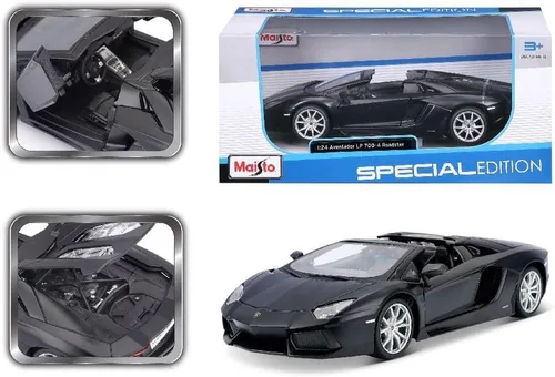 Vista 3 de Maisto Lamborghini Aventador Roadster, Modelo Automóvil 1:24, Modelo Fertige
