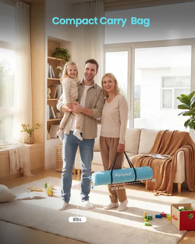 Vista 9 de Casa de juegos para niños fácil de instalar con bonita tira de luces LED y 3 aberturas grandes, carpa de juego portátil para niños y habitación