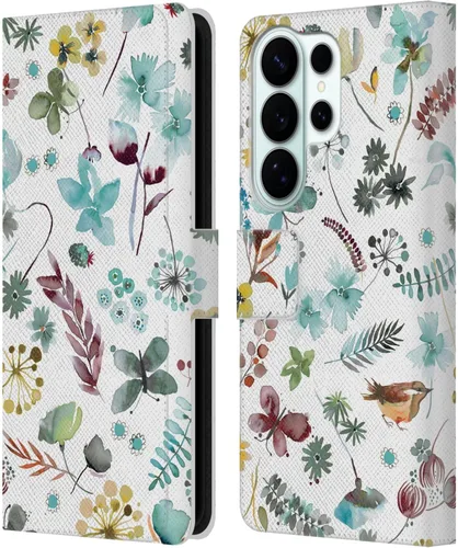 Vista 253 de Head Case Designs Officially Licensed Ninola Butterfly Nature Spring Floral Leather Wallet Case Compatible with Samsung Galaxy A07 4G