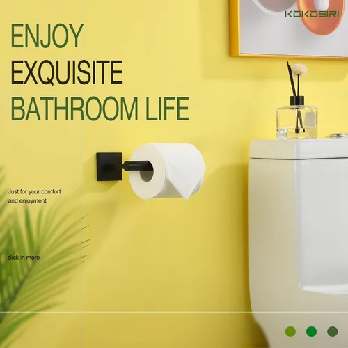 Vista 6 de KOKOSIRI Toalleros de 20 pulgadas, toalleros de baño, soporte para toallas de baño, soporte para papel higiénico, soporte para rollo de papel