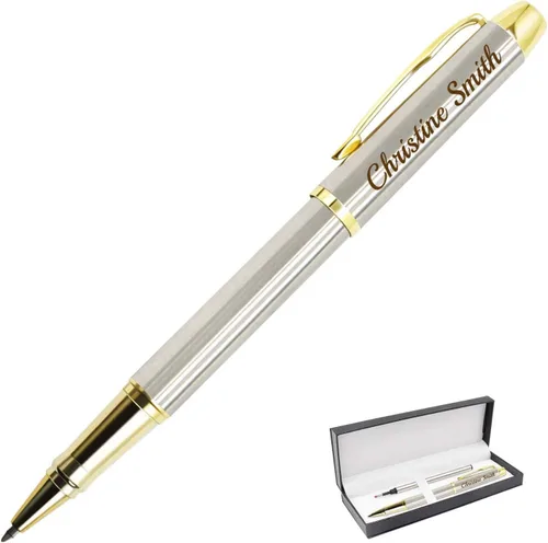 Vista 25 de Bolígrafos personalizados con punta de lápiz digital, bolígrafos grabados personalizados, bolígrafo de bola de tacto suave, bolígrafos con nombre