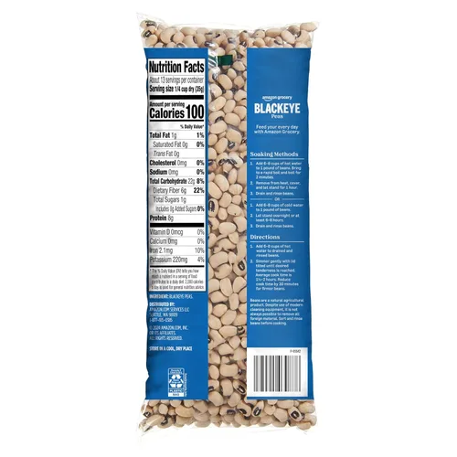 Vista 4 de Amazon Grocery, Frijoles de Ojo Negro, 16 onzas (anteriormente Amazon Fresh, el embalaje puede variar)