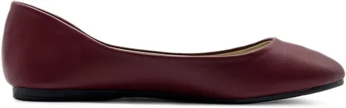 Vista 5 de Ollio Zapatos de mujer, básicos de ballet, ligeros, cómodos, tacón bajo, plano