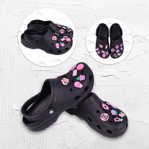 Vista 2 de Jooggy - Juego de dijes para zapatos, decoración de zapatos para zuecos, sandalias de moda, accesorios para mujeres, niñas, adolescentes, fiestas