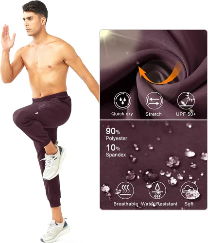 Vista 4 de NORTHYARD Pantalones deportivos para hombre, pantalones deportivos ligeros para correr, pantalones deportivos de secado rápido, para entrenamiento