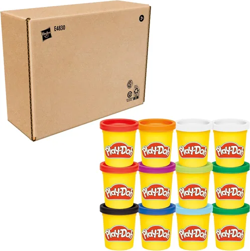 Vista 10 de Play-Doh Jewel Colors - Paquete de 12 latas de 4 onzas a granel, rellenos para calcetines navideños, premios y recuerdos de fiesta, manualidades
